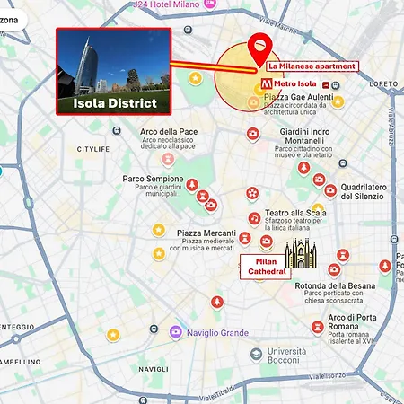 La Milanese, Moderno Con Balcone - Metro Isola A 2 Min Apartament *